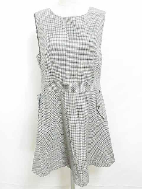 中古 プリングル Pringle ワンピース ジャンパースカート ノースリーブ 膝丈 ウール 100 千鳥格子 青 グレー Uk10 レディースの通販はau Pay マーケット ブランド古着のベクトル