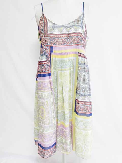 中古 イエナ Iena ワンピース チュニック ロング丈 キャミワンピ ペイズリー柄 コットン マルチカラー レディースの通販はau Pay マーケット ブランド古着のベクトル