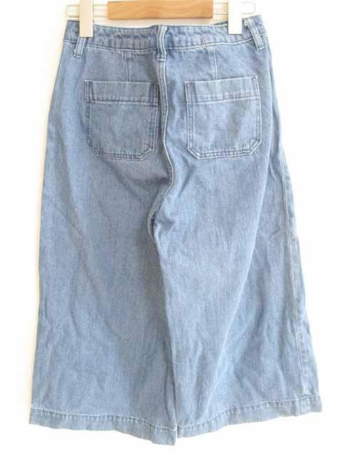 中古 ジーユー Gu ワイドパンツ デニム スカンツ コットン 100 青 S レディースの通販はau Pay マーケット ブランド古着のベクトル