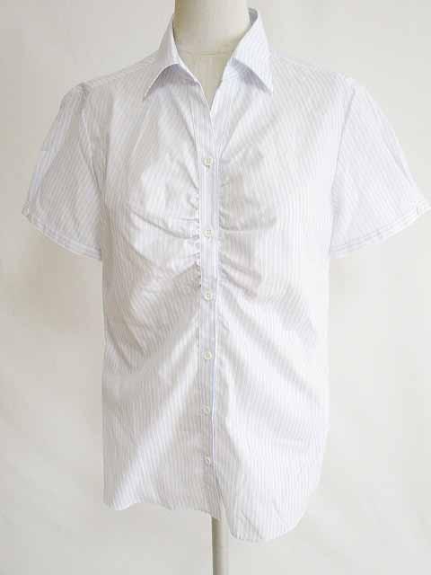 中古 ザ スーツカンパニー The Suit Company シャツ ブラウス 半袖 コットン ストライプ 青 白 36 の通販はau Pay マーケット ブランド古着のベクトル