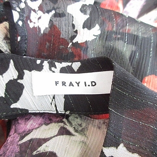 中古 フレイアイディー ワンピース スタンドカラー ロング丈 長袖 総柄 花柄 レース 緑 オレンジ 0 レディースの通販はau Pay マーケット ブランド古着のベクトル