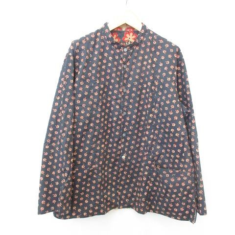 中古 グッチ Gucci シャツ ジャケット リバーシブル 長袖 プリント 花柄 ヒョウ 綿 紺 ネイビー ベージュ 赤 茶 オレンジ 56 メンズの通販はau Pay マーケット ブランド古着のベクトル