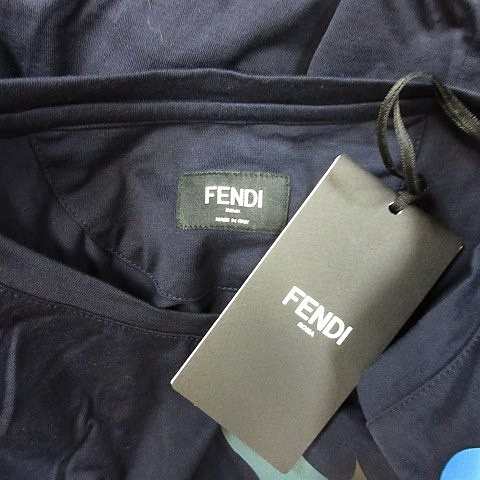 中古】未使用品 フェンディ FENDI Tシャツ カットソー 半袖 丸首