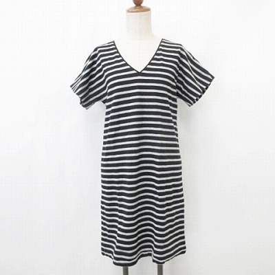 中古 ドレステリア Dressterior ワンピース ニット 2枚セット 半袖 ひざ丈 ノースリーブ リボン グレー 黒 茶の通販はau Pay マーケット ブランド古着のベクトル