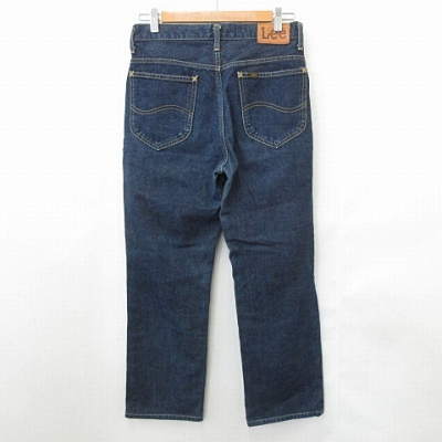 中古 リー Lee パンツ デニム ジーンズ Riders ワイドストレート ロング 5ポケット カラーステッチ リべット股上深め 綿 ブルー 32の通販はau Pay マーケット ブランド古着のベクトル