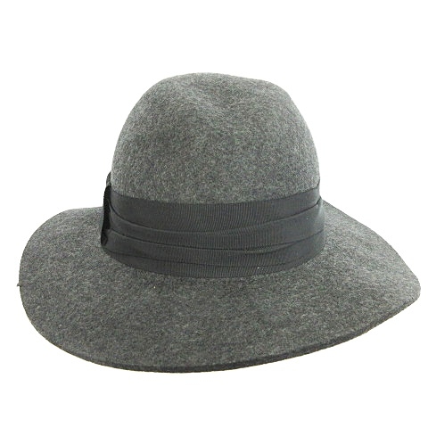 中古 未使用品 ザラ Zara Accessories 小物 帽子 ハット つば広 キャペリン リボン フェルト ウール 毛 ブラック 黒 58 M レディースの通販はau Pay マーケット ブランド古着のベクトル