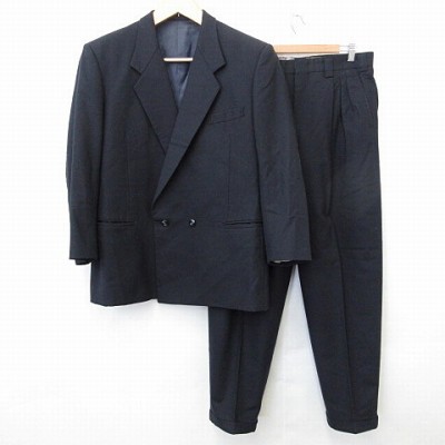 中古 ダンヒル Dunhill スーツ 無地 ストライプ テーラードジャケット パンツ スラックス ダブル 紺 メンズの通販はau Pay マーケット ブランド古着のベクトル