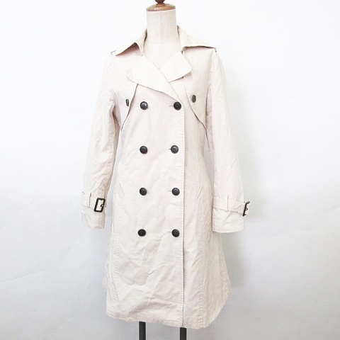 中古 タケオキクチ Takeo Kikuchi トレンチコート 長袖 ダブル リボン 綿 ベージュ 1 レディースの通販はau Pay マーケット ブランド古着のベクトル