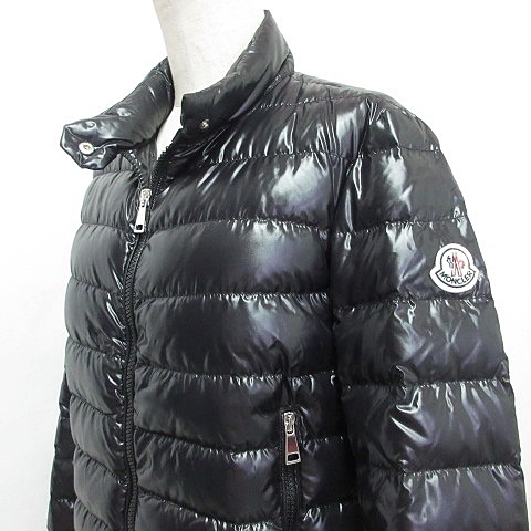 【中古】モンクレール MONCLER エレヴァン EREVAN ジャケット ダウンジャケット ショート ナイロン ブラック 黒 ホワイト 白 0 中古】モンクレール MONCLER エレヴァン EREVAN ジャケット ダウン