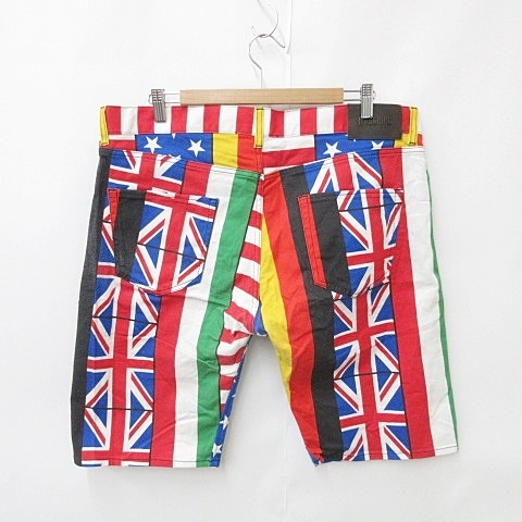 中古】モスキーノ MOSCHINO パンツ ハーフパンツ ジップフライ