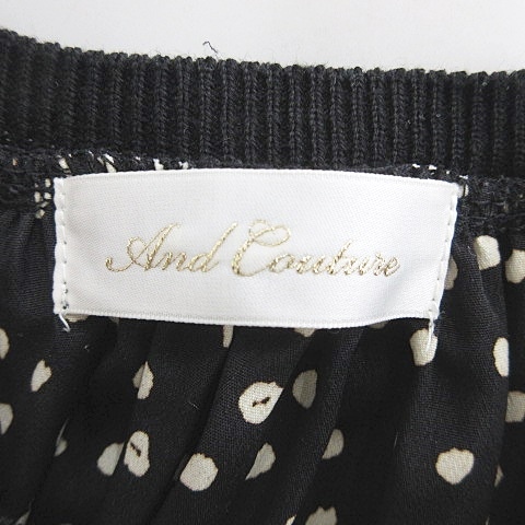 AND COUTURE （アンドクチュール）ノースリーブロングワンピース アンドクチュール AND COUTURE 6/6(金)発売ショルダーフリル
