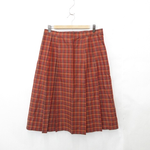 BURBERRYS 赤のチェックスカート レッド（赤）系 Burberry(バーバリー