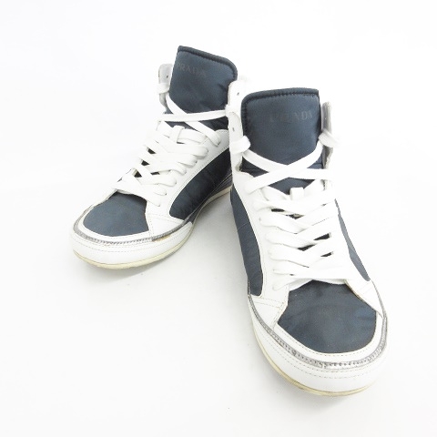 PRADA ネイビー ナイロン スニーカー 即完売モデル】PRADA プラダ