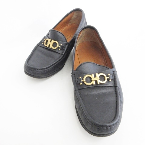 中古】サルヴァトーレフェラガモ ローファー スリッポン 革靴