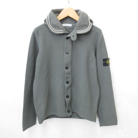 STONE ISLAND ブルー ジップアップニットアウター STONE ISLAND STONE ISLAND ブルー ジップアップニットアウター STONE ISLAND
