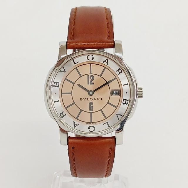 ブルガリ ソロテンポ ST35S メンズ腕時計 オレンジ文字盤 ブルガリ ソロテンポ ST35S メンズ腕時計 オレンジ文字盤 BVLGARI
