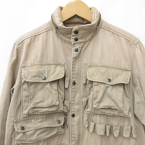 【中古】ラルフローレン RALPH LAUREN フォトグラファージャケット サファリジャケット ヴィンテージ ベージュ L_3