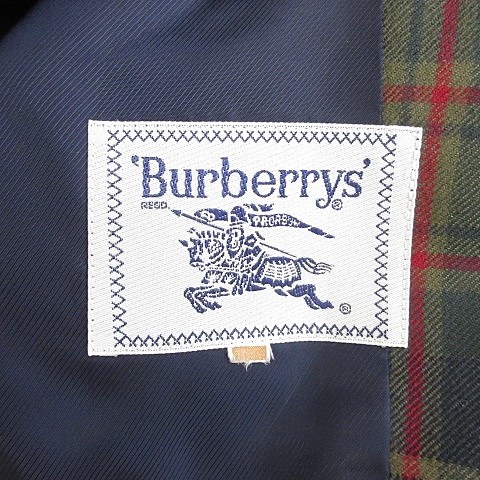 中古】バーバリーズ テーラードジャケット シングル 背裏 チェック柄