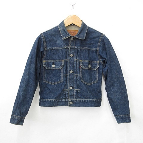 【中古】リーバイス Levi's 507XX 2nd セカンド Gジャン 復刻 97年製 デニム 綿 日本製 インディゴ 紺 青 ブルー 34