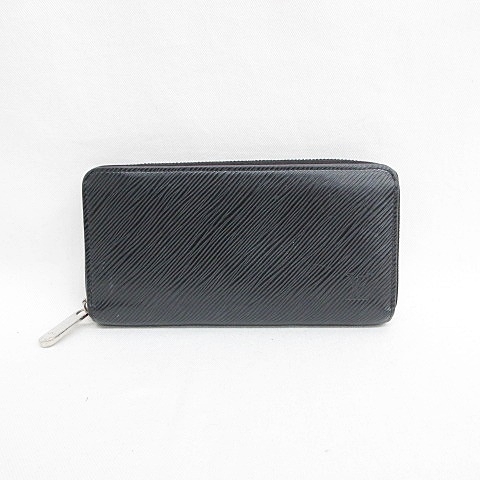 【中古】ルイヴィトン LOUIS VUITTON エピ ジッピーウォレット 財布 長財布 黒 ブラック ピンク M64838