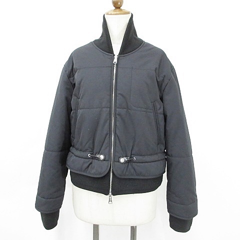 【中古】ディーゼル DIESEL ジャケット ブルゾン 中綿ジャケット ジップアップ ブラック 黒 S レディース