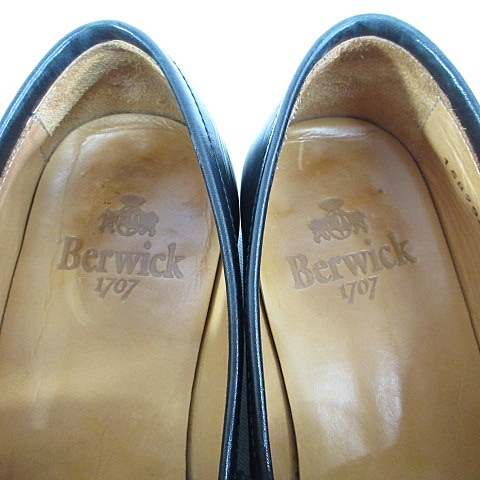 【中古】バーウィック Berwick ローファー ペニーロファー コインロファー レザー 革靴 5123 ブラック 黒 40 メンズ_2