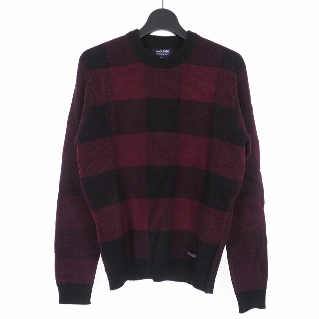 中古 ウールリッチ Woolrich バッファローチェック クルーネック ニット セーター 長袖 M Re ワインレッド 赤の通販はau Pay マーケット ブランド古着のベクトル
