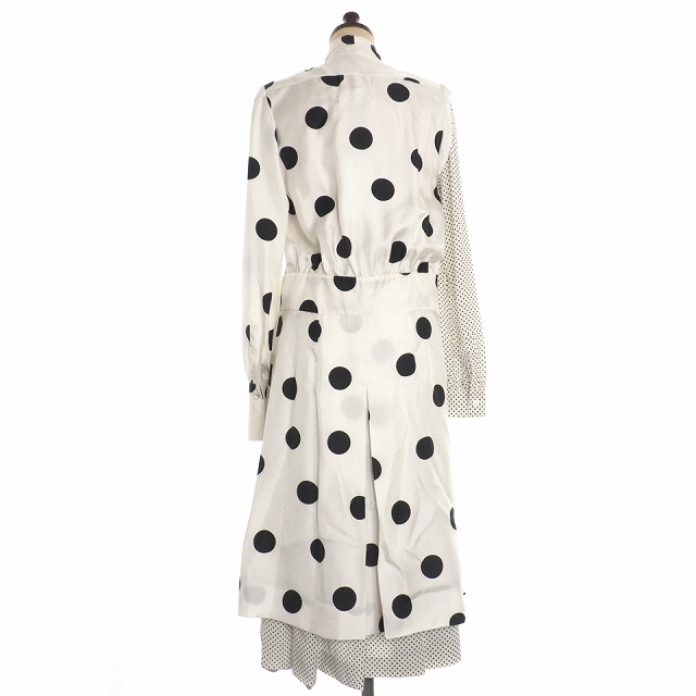 中古 メゾンマルジェラ Maison Margiela 18ss 脱構築 ドット ロング ドレス ワンピース カットアウト シルク 38の通販はau Pay マーケット ブランド古着のベクトル