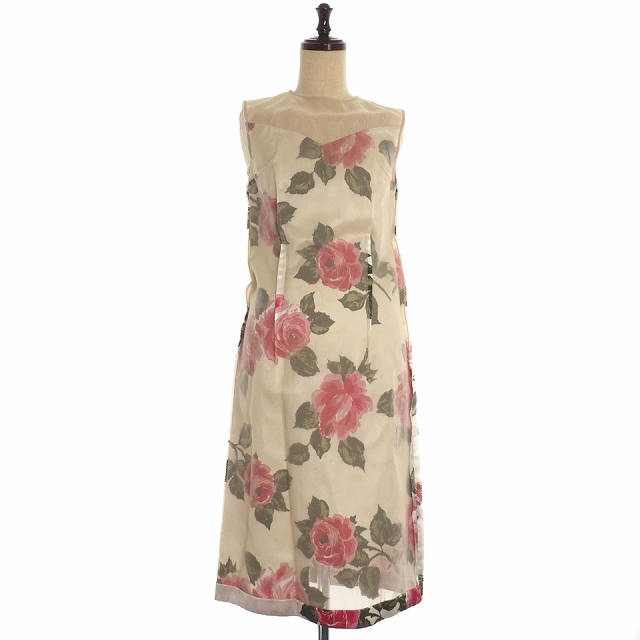 中古 メゾンマルジェラ Maison Margiela 18ss 脱構築 フラワー ノースリーブ ワンピース 花柄 オーガンジー 36の通販はau Pay マーケット ブランド古着のベクトル