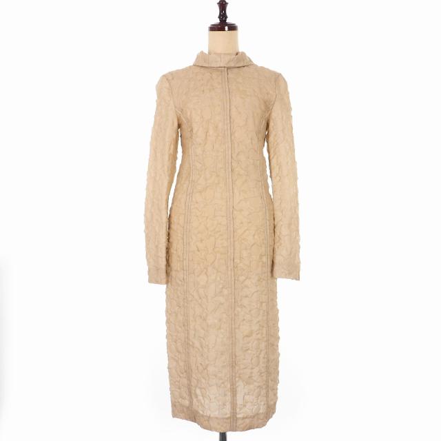 中古 未使用品 マルニ Marni 17aw スリーディメンショナルシアードレス ワンピース 長袖 ロング丈 40 ベージュの通販はau Pay マーケット ブランド古着のベクトル