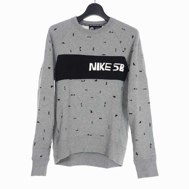 中古 ナイキ エスビー Nike Sb Ch エベレット ロゴ プリント ロングスリーブ スウェット トレーナー S グレーの通販はau Pay マーケット ブランド古着のベクトル