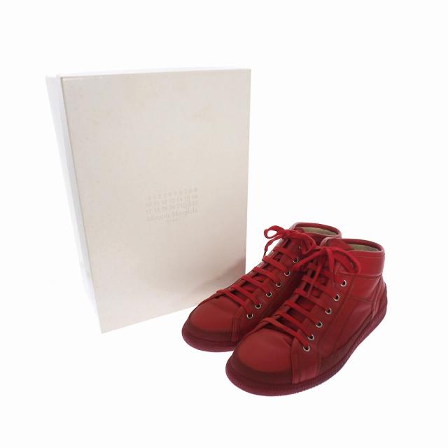 中古 メゾンマルジェラ Maison Margiela 22 16ss レザー ハイカット スニーカー 43 レッド 赤 S57ws0105 メンズの通販はau Pay マーケット ブランド古着のベクトル