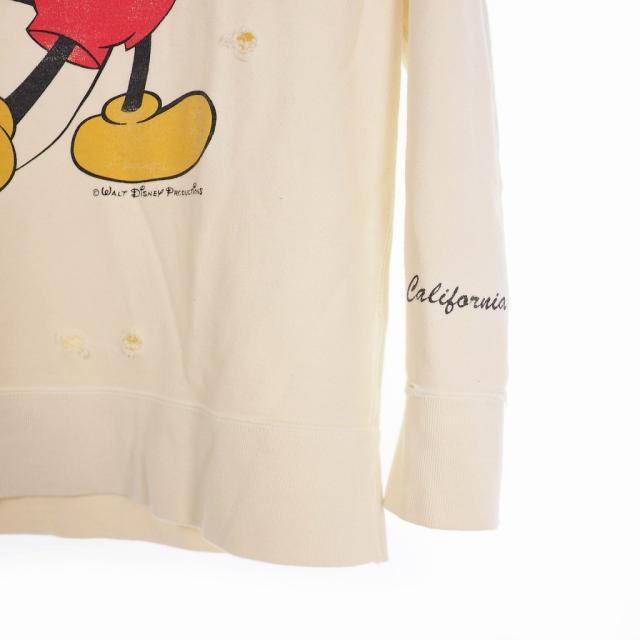 中古 ロンハーマン Ron Herman ディズニー Disney ミッキー プリント スウェット ダメージ加工 M ベージュの通販はau Pay マーケット ブランド古着のベクトル