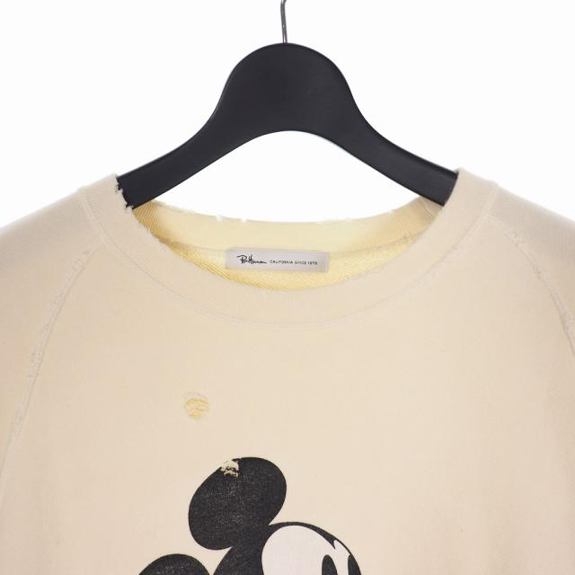 中古 ロンハーマン Ron Herman ディズニー Disney ミッキー プリント スウェット ダメージ加工 M ベージュの通販はau Pay マーケット ブランド古着のベクトル