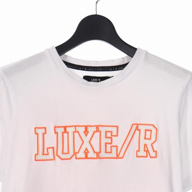中古】ラグジュ LUXE/R ロゴ 刺繍 Tシャツ カットソー 半袖 M
