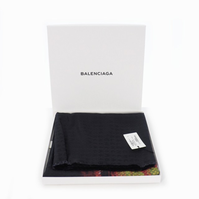 BALENCIAGA バレンシアガ シルク ストール スカーフ パリ PARIS-