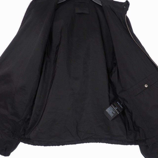 中古】プラダ PRADA 22AW 三角プレート ジップアップ ナイロン