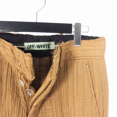 数量は多い off-white OFF-WHITE：パンツ - レディース オフホワイト