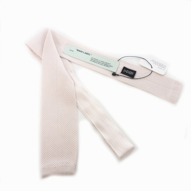 中古】未使用品 オフホワイト OFF WHITE CUT KNIT TIE カット ニット ...