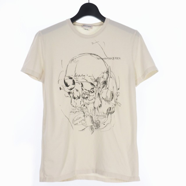 ALEXANDER MCQUEEN アレキサンダーマックイーン 髑髏刺繍Tシャツ