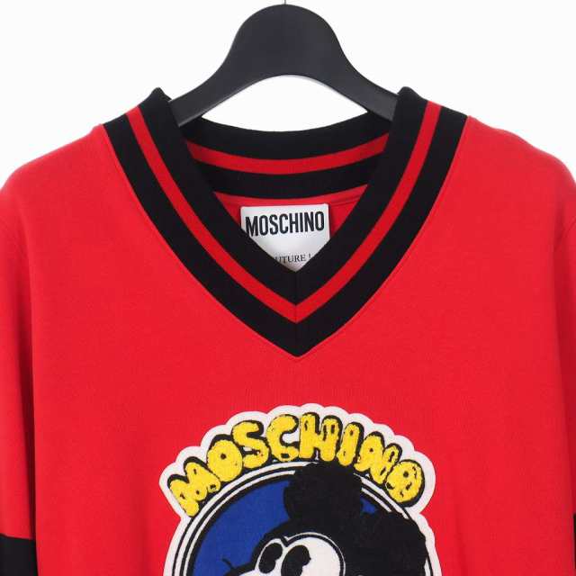 中古】未使用品 モスキーノ MOSCHINO 20SS マウス ロゴ パッチ