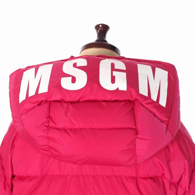 【関税込み】MSGM ダウン MSGM◇19AW/ダウンジャケット/38/ナイロン/BLK/アニマル
