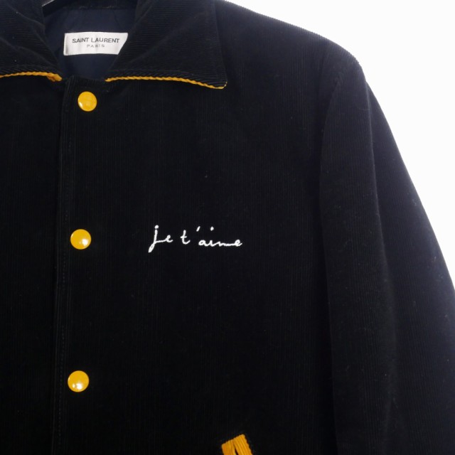 【中古】サンローラン パリ SAINT LAURENT PARIS JE T'AIME TEDDY JACKET ジュテーム テディ ジャケット  コーデュロイ｜au PAY マーケット