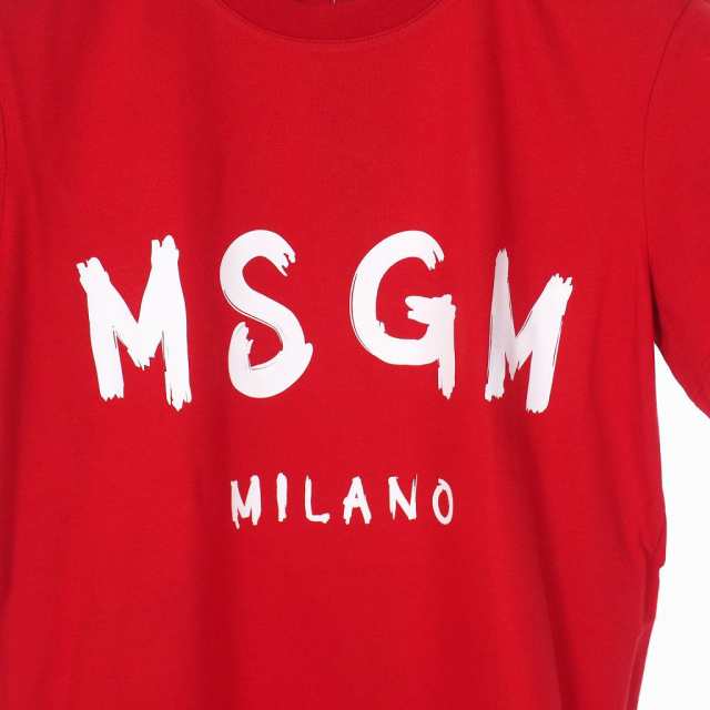 中古】未使用品 エムエスジーエム MSGM ドローイングロゴ プリント T ...