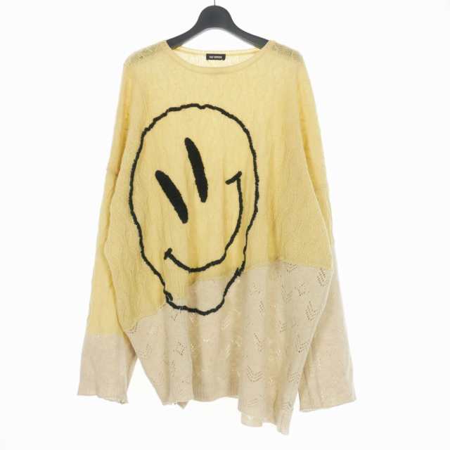 中古】ラフシモンズ RAF SIMONS 20SS OLLAGE SWEAT SMILEY オーバー