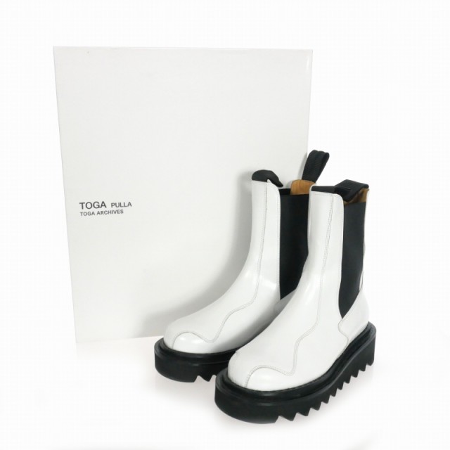 中古】トーガ プルラ TOGA PULLA SIDE GORE BOOTS メタル サイドゴア ...