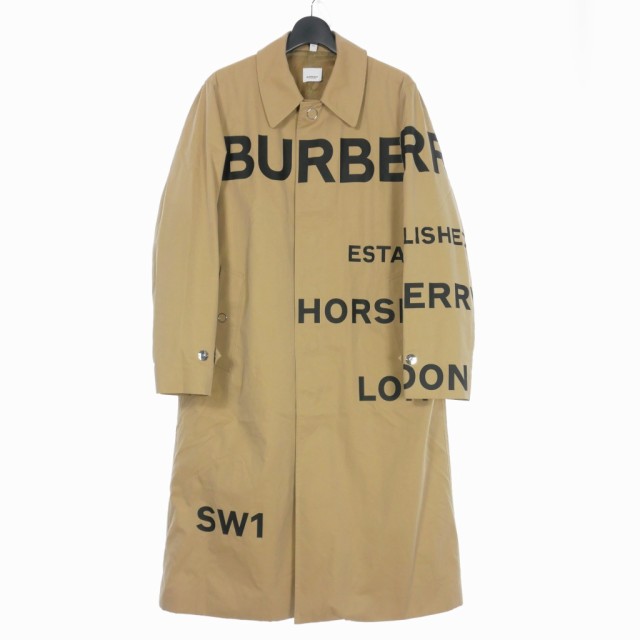 商売 【中古】バーバリー BURBERRY ホースフェリープリント カーコート