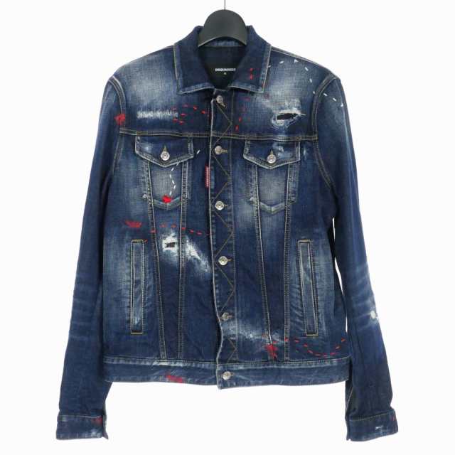 中古】未使用品 ディースクエアード DSQUARED2 DAN JEAN JACKET デニム ...