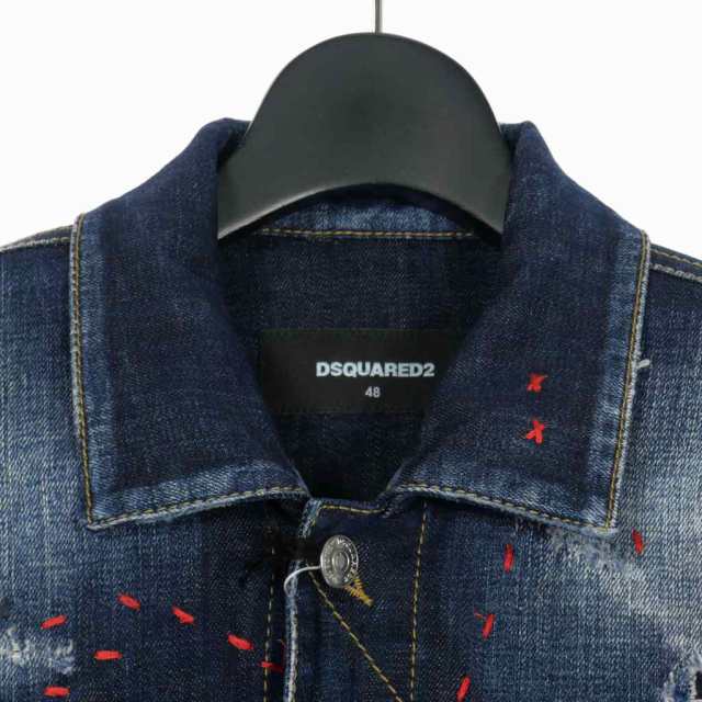 中古】未使用品 ディースクエアード DSQUARED2 DAN JEAN JACKET デニム