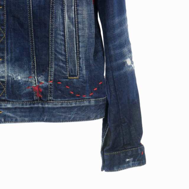 中古】未使用品 ディースクエアード DSQUARED2 DAN JEAN JACKET デニム